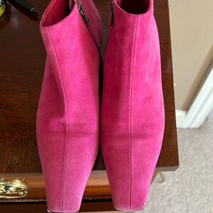 Prada short boots. Size 37. Hot pink.  Very clean